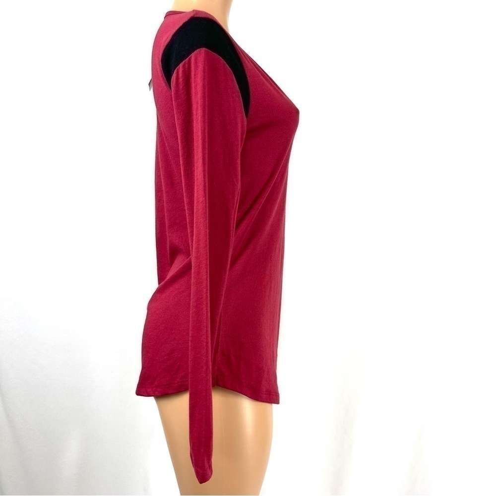 Fanatics Womens Sz M Arizona Coyotes Long Sleeve Lace Up V Neck T Shirt Garnet - Picture 7 of 13